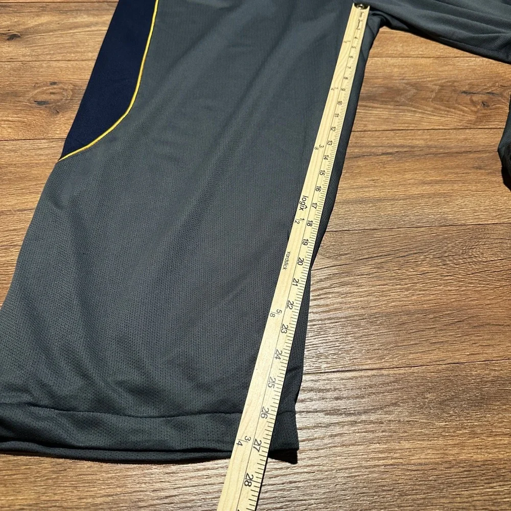 NCAA West Virginia Mountaineers Grey Navy Athletic Track Pants Mens 2XL